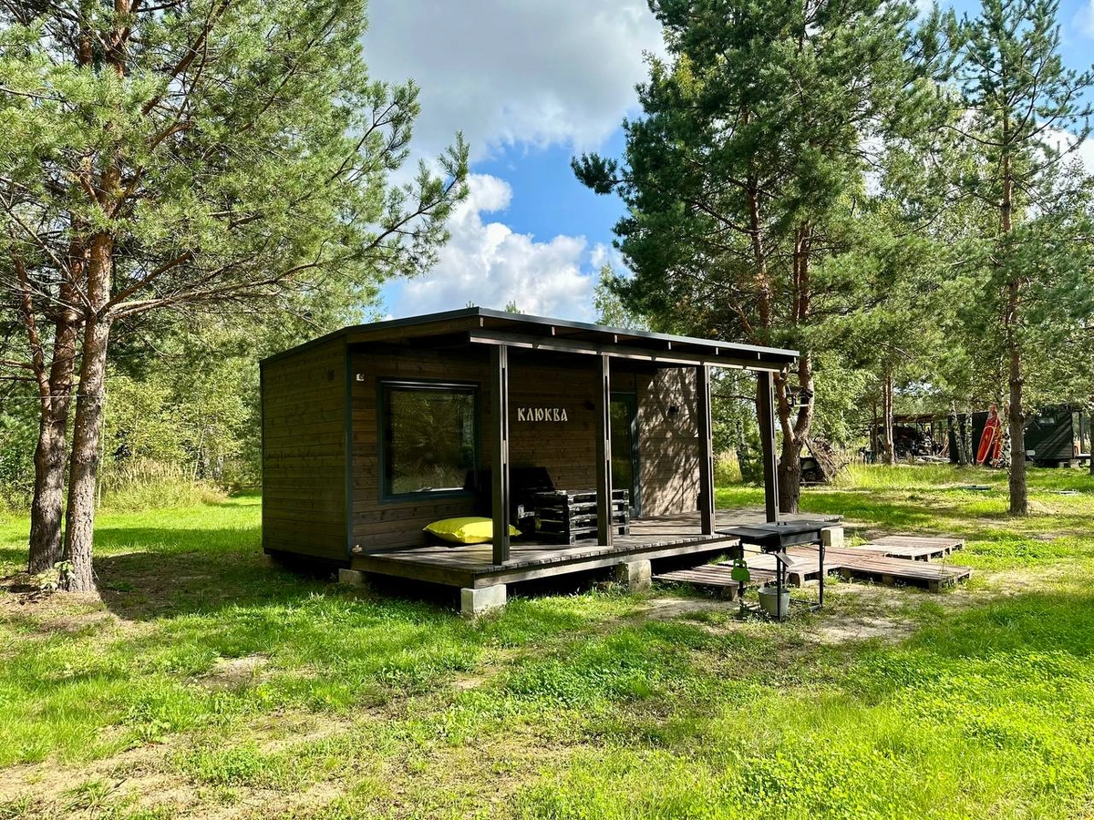 Клюква, лесной глэмпинг