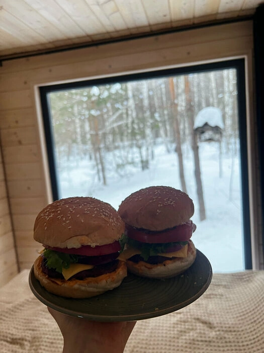 Клюква, лесной глэмпинг